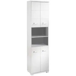 Hochschrank ''Nebraska'', Weiß Hochglanz
