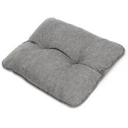 Beautissu Loungekissen Beauflair Outdoor Rücken 60/40/12cm Hellgrau , Textil , 40x12x60 cm , Outdoor-Kissen, Outdoor-Sitzkissen