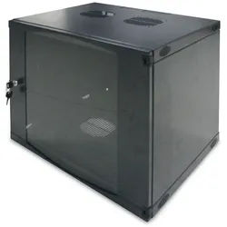 LOGILINK 19" Wandgehäuse W06F64B, einteilig, 6 HE, dunkelgrau