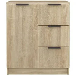 vidaXL Sideboard NA Sideboard Sonoma Eiche 60x30x70 cm Spanplatte Kommode Schubladen bunt