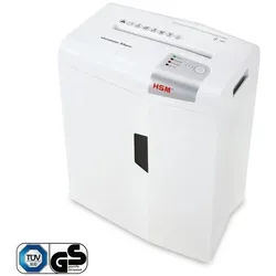 HSM Aktenvernichter »shredstar X6pro 2 x 15 mm« Partikelschnitt bis 6 Blatt weiß, 22x44.5x24.5 cm