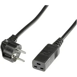 ROLINE Roline 19.08.1553 Strom Anschlusskabel Schwarz 3.00 m Elektro-Kabel, (300.00 cm) schwarz