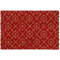 Relaxdays KOKOS-FUßMATTE , Textil, Kunststoff , 60x40 cm , Teppiche und Böden, Schmutzfangmatten, Fußmatten