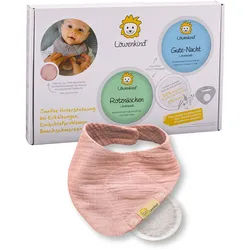 L√∂wenkind Einsteigerbox mit Halstuch 'Mini' Altrosa, Gute-Nacht und Rotznäschen Kräuter 2x5 St