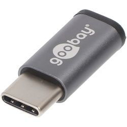 USB-C Adapter zum Verbinden eines USB-C Gerätes mit dem älteren USB 2.0 Micro-B Kabel bzw. Stecker