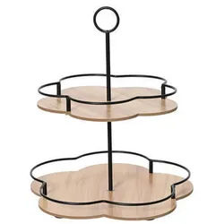 Xxxl Etagere , Metall, Naturmaterialien , 28.50x33.00x28.50 cm , zerlegbar, Tragegriff , Geschirr, Tischkultur & Serviergeschirr, Etageren