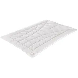 Paradies Baumwollbettdecke Steppbett DALA BIO, 155 x 220 cm, Weiß, Füllung: Textilfaser, Bezug: Bio-Baumwolle, Made in Germany, mit Jojoba-Gewebeveredelung weiß