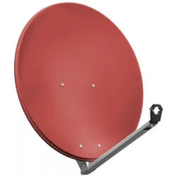 80 cm Alu-Satellitenspiegel, ziegelrot