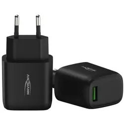 Ansmann USB-Ladegerät HC118QC, 18W QC3.0, 1x USB-Ladeport, schwarz