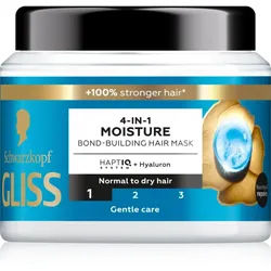 Schwarzkopf Gliss Aqua Revive Hydratisierende Maske Für normales bis trockenes Haar 400 ml