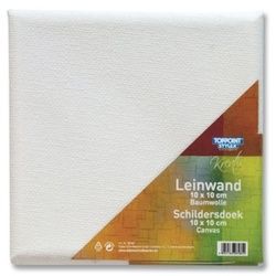 Stylex Schreibwaren Leinwand 6 Leinwände Leinwand bespannte Keilrahmen 10x10cm