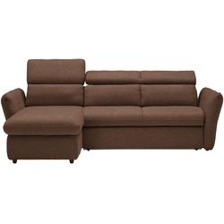 Stylife Ecksofa , Braun , Textil , Ottomane links, L-Form , 240x172 cm , Stoffauswahl, seitenverkehrt erhältlich , Wohnzimmer, Sofas & Couches, Wohnlandschaften, Ecksofas