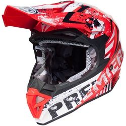 Premier Exige ZX2 Motocross Helm, weiss-rot, Größe L