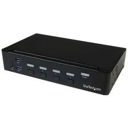 4-Port DisplayPort KVM Switch With Built-in USB 3.0 Hub - 4K