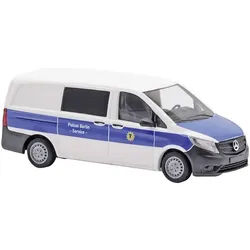 Busch Modelleisenbahn-Straße H0 Einsatzfahrzeug Modell Mercedes Benz Vito, Polizei Berlin Service