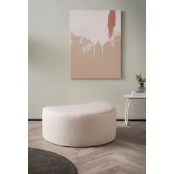 LeGer Home by Lena Gercke Hocker Isalie, in modernen Farben und verschiedenen Stoffen, gepolstert, kombinierbar mit XXL-Sessel ISALIE beige