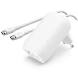 Belkin BoostCharge USB-C®-Ladegerät, 3 Anschlüsse, PPS (67 W) und Kabel