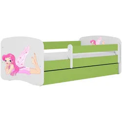 Raumhirsch Furniture Kinderbett ohne Schublade – Jugendbett BABYDREAMS Kinderzimmer grün