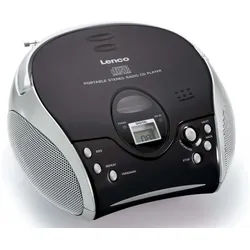 LENCO UKW-Radio m.CD SCD-24 black/silver Lenco