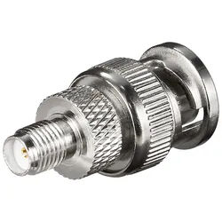Goobay SMA-Buchse > BNC-Stecker - mit vergoldeten Kontakten, für RG 174/U-Kabel