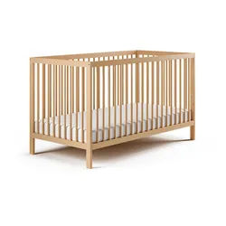 Kids Collective Babybett 60x120 cm in natur , Holz , Buche , 60x120 cm , Babymöbel & Kindermöbel, Babyzimmer, Babybetten, Gitterbetten
