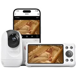 Momcozy Video-Babyphone Bm04 5,5 Zoll 1 St weiss