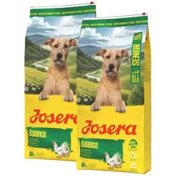 JOSERA Senior Balance mit niedrigem Fettgehalt für ältere Hunde 2x12,5 kg