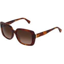 Ralph RA5298U Damen-Sonnenbrille Vollrand Eckig Acetat-Gestell, Havanna