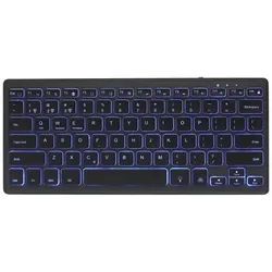 KB-BTRGB-01-DE - keyboard - QWERTZ - German - black - Tastaturen - Deutsch - Schwarz
