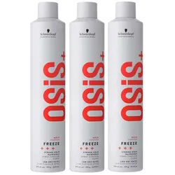 Schwarzkopf Professional Haarpflege-Spray Osis Freeze Strong Hold Hairspray 3x500ml