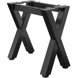 JUANA | Bistro Barbank Gestell | L: B: H: 75 x 40 x 73cm | 2 x Verbinder | Schwarz