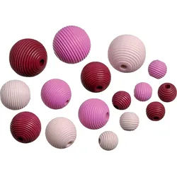 Knorr Prandell Bastelperlen KNORR PRANDELL 216023124 Holzperlen-Mix4 Buche Deutschland rosa pink