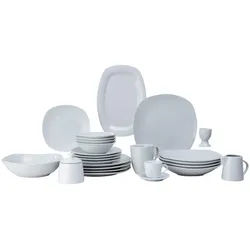 Novel Kombiservice , Weiß , Keramik , 100-teilig , Abstraktes , 100 ml,100 ml,200 ml,250 ml,325 ml , Lfgb , verschiedene Motive/Dekore/Designs erhältlich, lebensmittelecht, stapelbar , Geschirr, Geschirrsets, Kombiservice