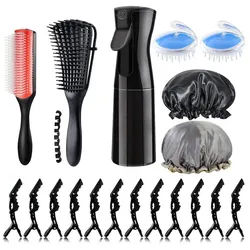 LuxusKollektion Haarbürsten-Set Haarbürsten Set Sleek Look Skelettbürste Kopfhaut Massagebürste