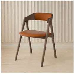 Hammel Furniture Stuhl Mette by Hammel (1 St), Massivholz, gepolsterte Sitz- & Rückenlehne, versch. Farbvarianten braun