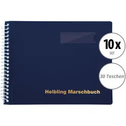 Helbling BMB30 Marschbuch blau 30 Taschen 10x Set