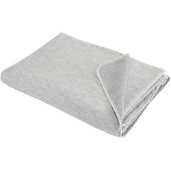 Bio:Vio Plaid , Grau , Textil , Streifen , 140x200 cm , Grüner Punkt, Textiles Vertrauen - Oeko-Tex®, Gots, Made in Germany, DIN EN ISO 9001, Oeko-Tex® Standard 100, Oeko-Tex® Made IN Green , Kettelrand , Heimtextilien, Wohntextilien, Kuscheldecken
