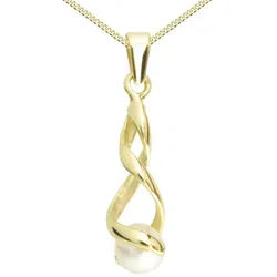 OSTSEE-SCHMUCK Kette mit Anhänger Ostsee-Schmuck Kette mit Anhänger Lusia Kette mit Anhänger Lusia (2-tlg) goldfarben 42 cm