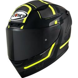 Suomy Track-1 Ninety Seven 2023 Helm, schwarz-gelb, Größe XL