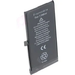 Akku passend für Apple iPhone 13 Mini, diagnostizierbar, Li-Polymer, 3,88V, 2406mAh, 9,3Wh, ohne Werkzeug