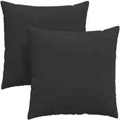 vidaXL Sitzauflage Sofakissen 2 Stück Schwarz 80 x 80 cm Stoff, (2 St) schwarz