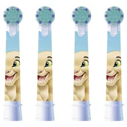 Oral-B Aufsteckbürsten König der Löwen - 4er Ersatz-Zahnbürsten Ersatz-Zahnbürste - hellblau blau|bunt