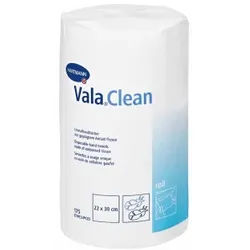 Vala®Clean roll Einmalhandtücher, Tücher in praktischer Rollenform, einzeln perforiert und leicht abzureißen, 1 Rolle = 175 Tücher