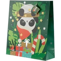Weihnachten Panda Geschenktasche - Extragroß (pro Stück)