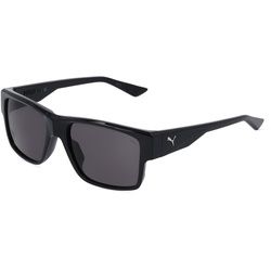 Puma PU0403S Herren-Sonnenbrille Vollrand Eckig Kunststoff-Gestell, Schwarz