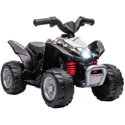 Aiyaplay Mini Elektro-Quad Kinder, Schwarz, PP+ Metall , Kunststoff , 38.5x43.5x65.5 cm , Freizeit & Co, Gartenspielzeug, Kinder-Elektrofahrzeuge