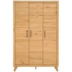 Jimmylee Babykleiderschrank , Eichefarben , Metall , Eiche , Hartholz,Hartholz , 131x206x61 cm , Babymöbel & Kindermöbel, Babyzimmer, Babyzimmer-Serien