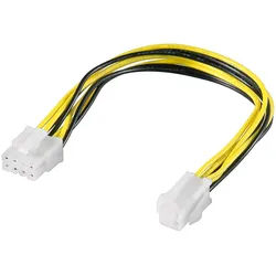 Goobay PC Stromkabel/Stromadapter ATX12 P4, 4 Pin zu 8 Pin - PCIe-Buchse (8-Pin) > P4-Stecker