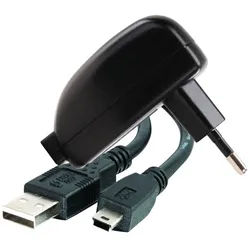 Showlite USB Netzteil 5V/DC inkl. McGrey USB-15 Kabel 2.0 A-Stecker/Mini-USB 1,5m Set