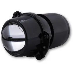 SHIN YO 50 mm Ellipsoidscheinwerfer mit Gummiabdeckung, Fernlicht, H1, 12V/55 Watt, schwarz